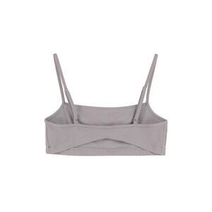 ROTATE BIRGERCHRISTENSEN Women's Square Neck Spaghetti Strap Crop Top Women GREY
